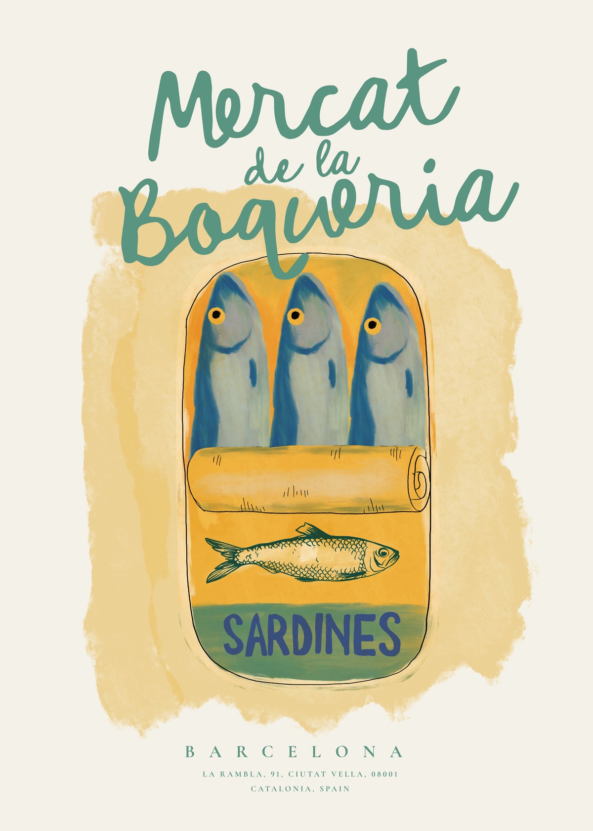 Mercat de la Boqueria - Unframed art print