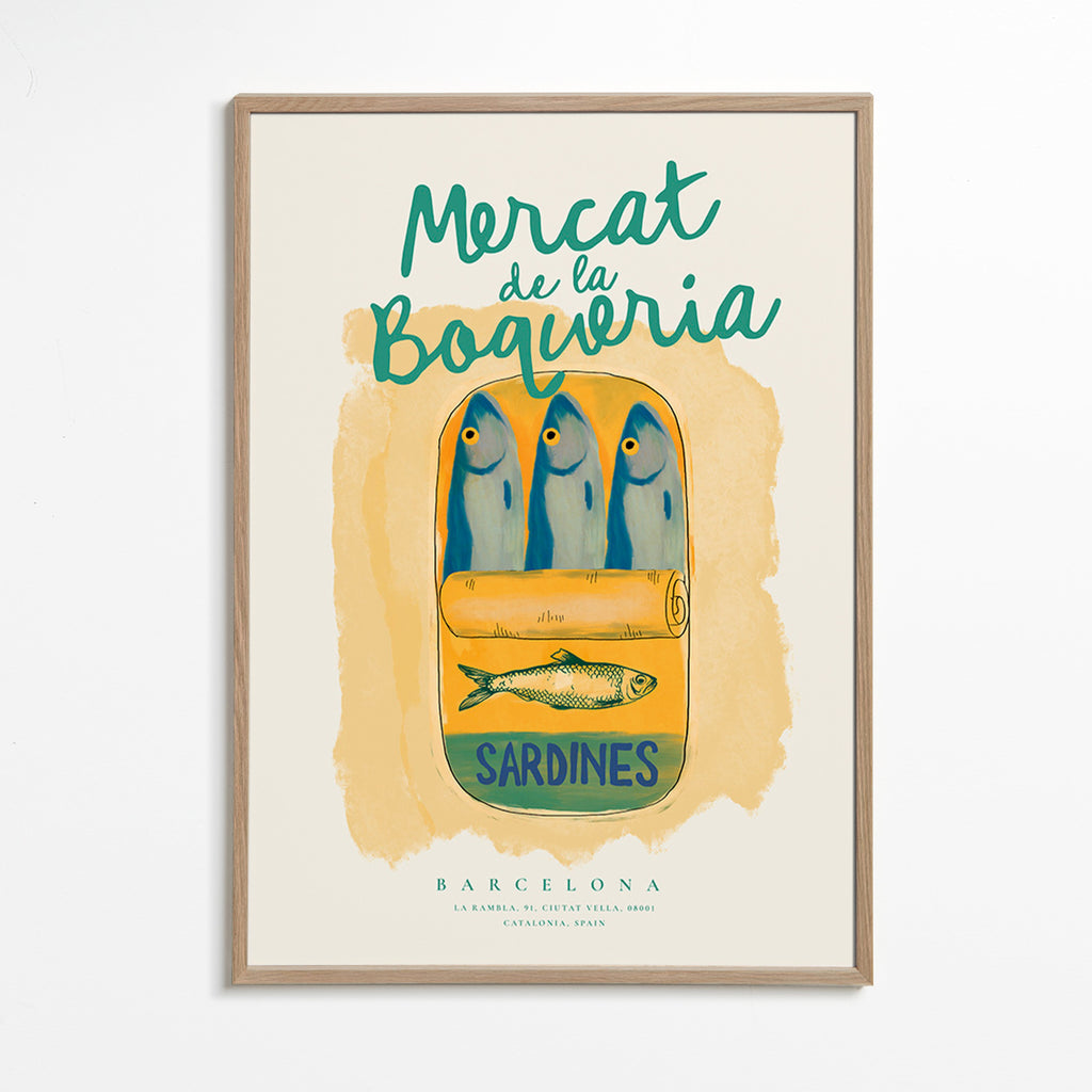 Küchenkunst Mercat de la Boqueria - Sardinen in Dose