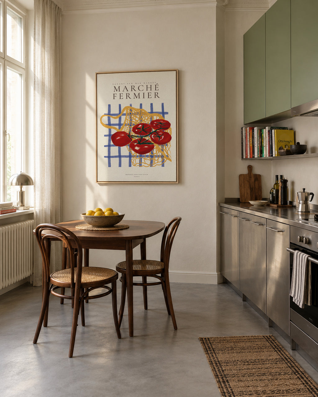 Flavors of the South, Tomatoes - Framed canvas in an interior