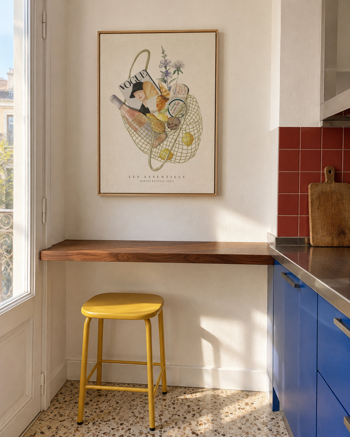 French Essentials - Framed canvas in an interior