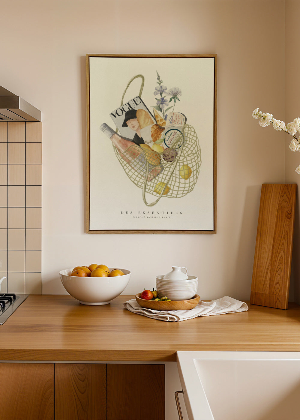 French Essentials - Framed canvas in an interior