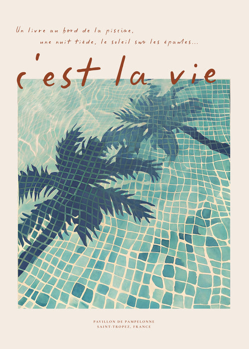 Poolside Reverie - Unframed art print