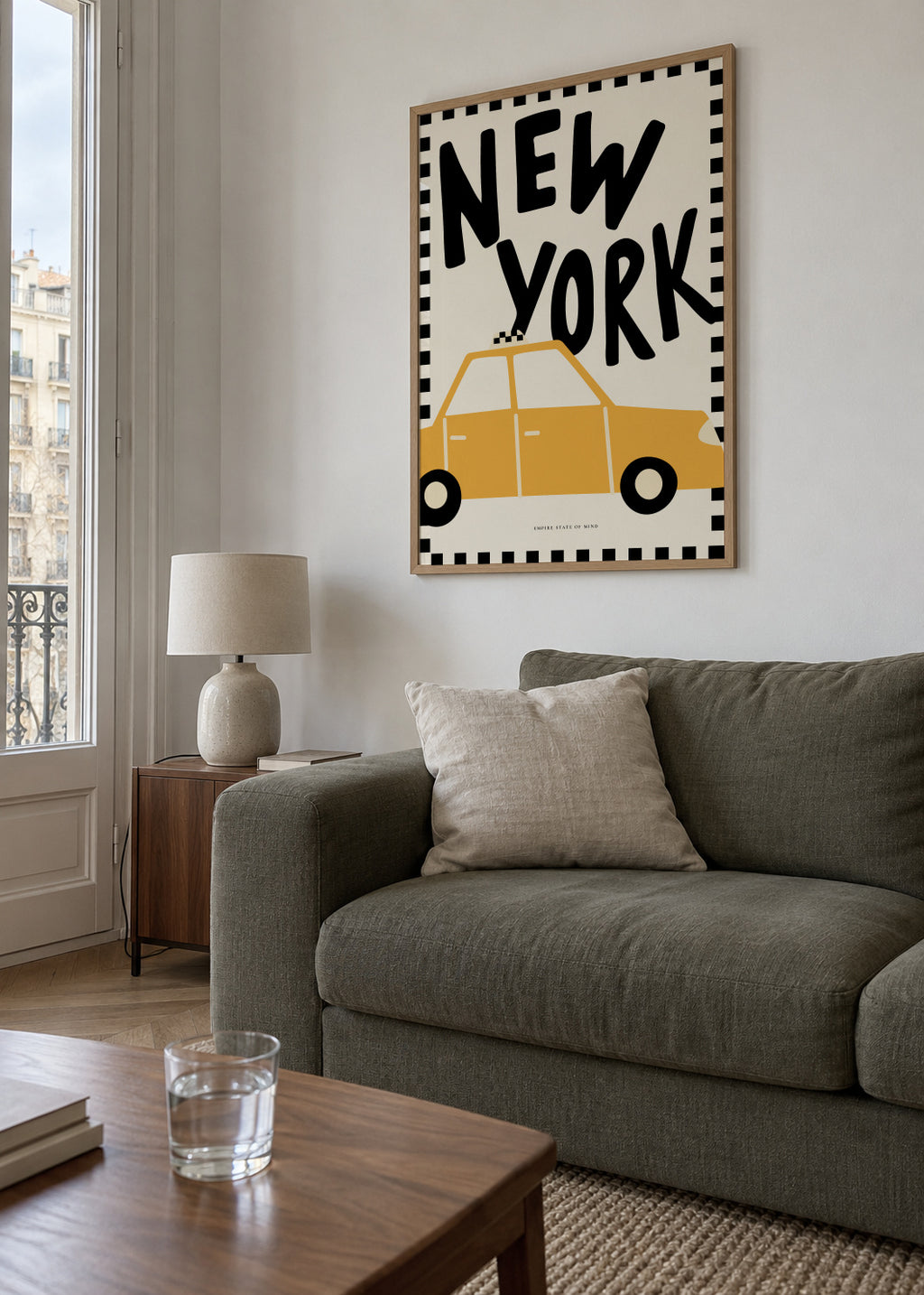 NYC - Framed poster in an interior