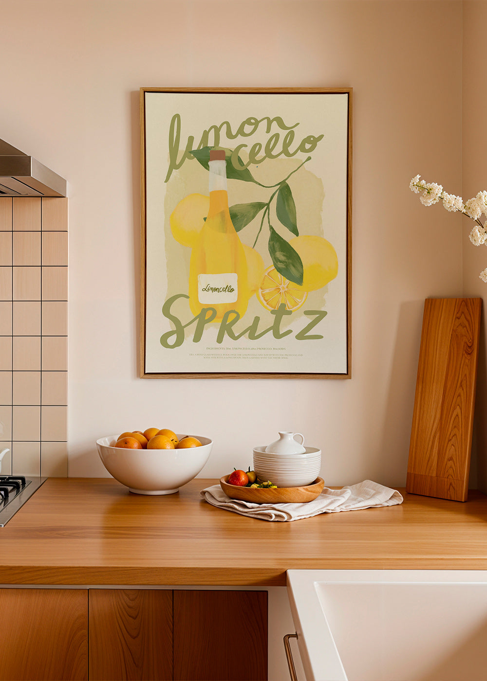 Küchenkunst Limoncello Spritz Illustration