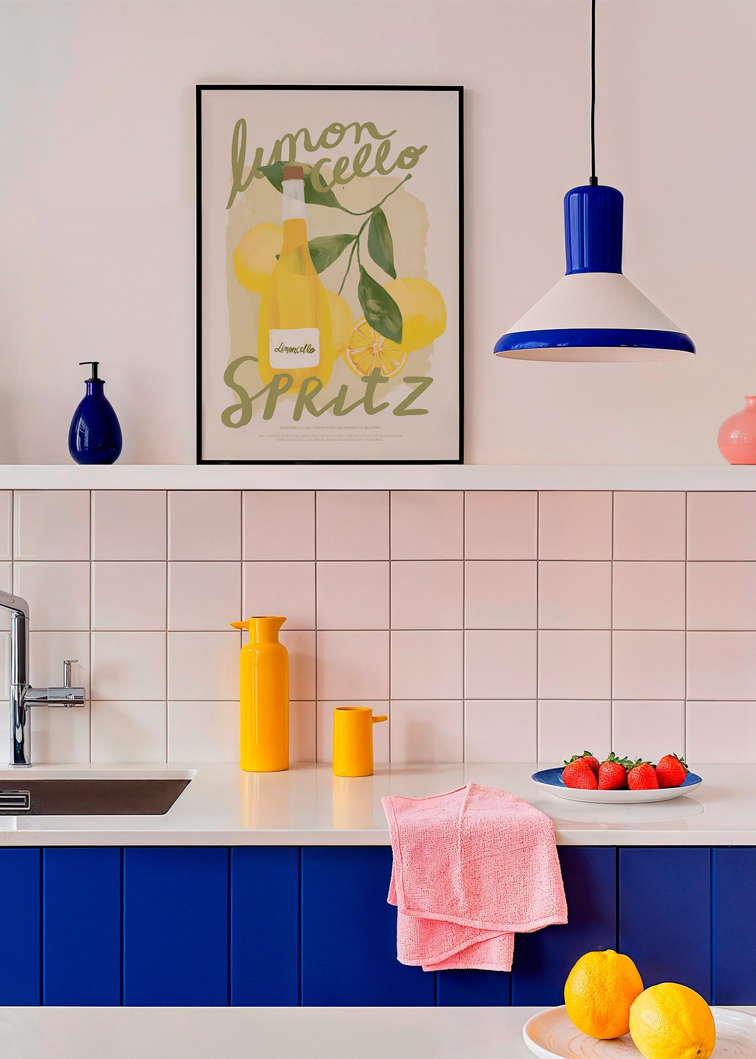 Küchenkunst Limoncello Spritz Illustration