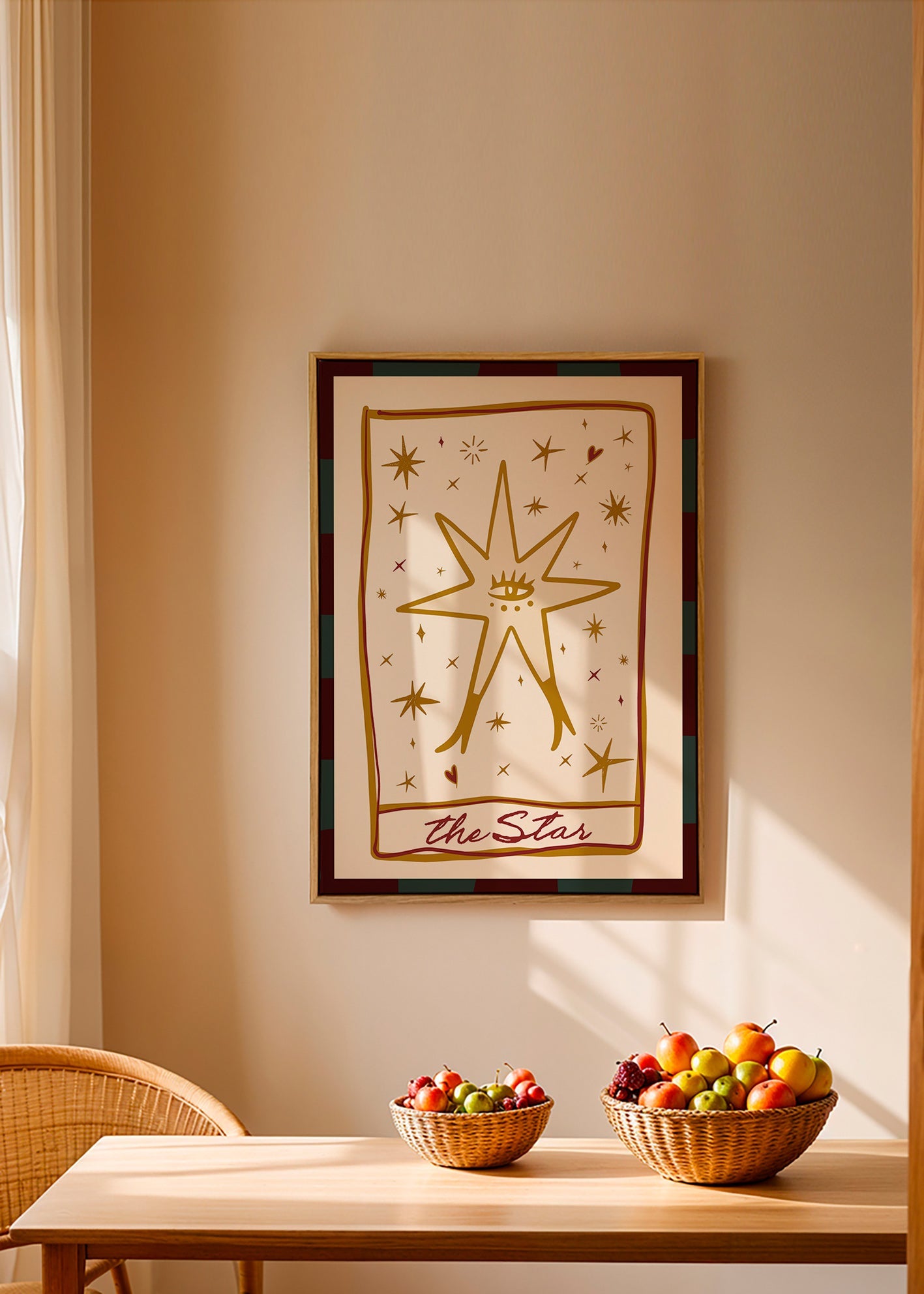 Illustration: Mystischer Stern mit zentralem Auge