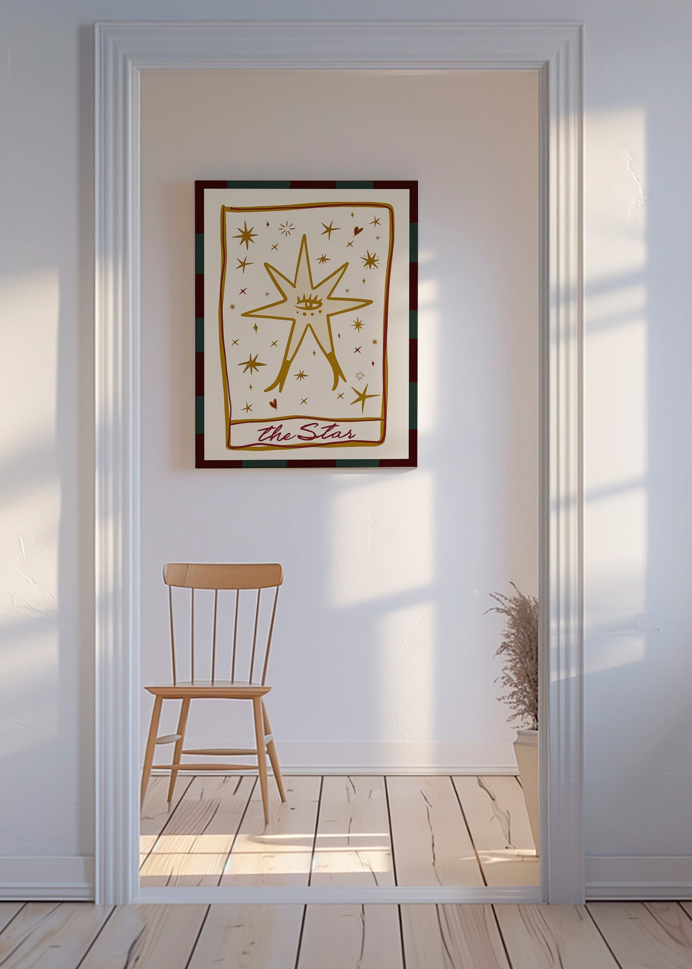 Illustration: Mystischer Stern mit zentralem Auge