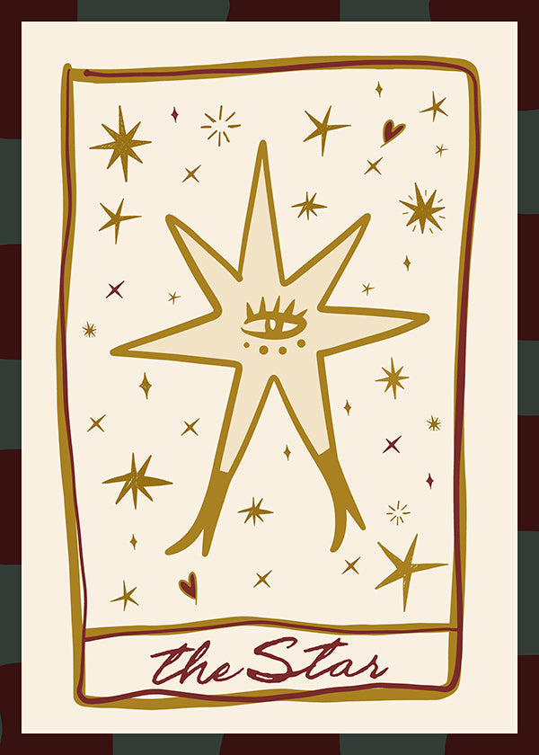 Illustration: Mystischer Stern mit zentralem Auge