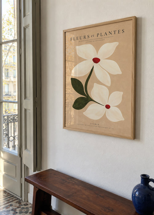 White Jasmine - Framed poster in an interior