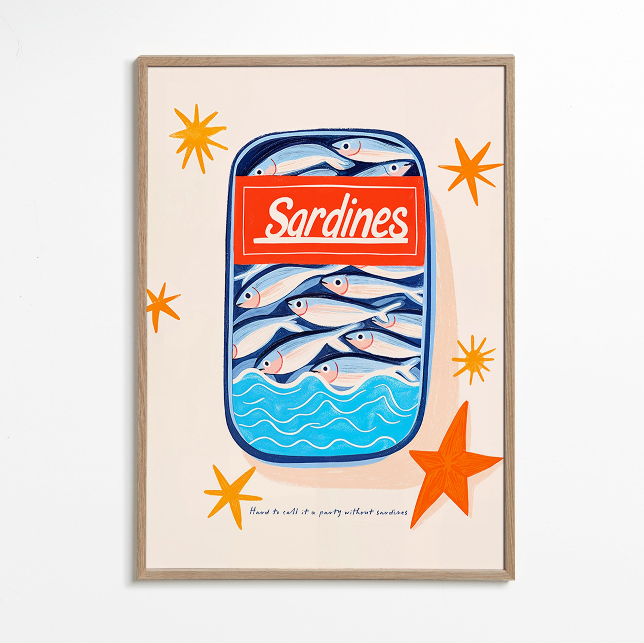 Küchenkunst: illustrierte Sardinenbüchse