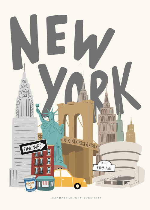 New York Icons - Unframed art print