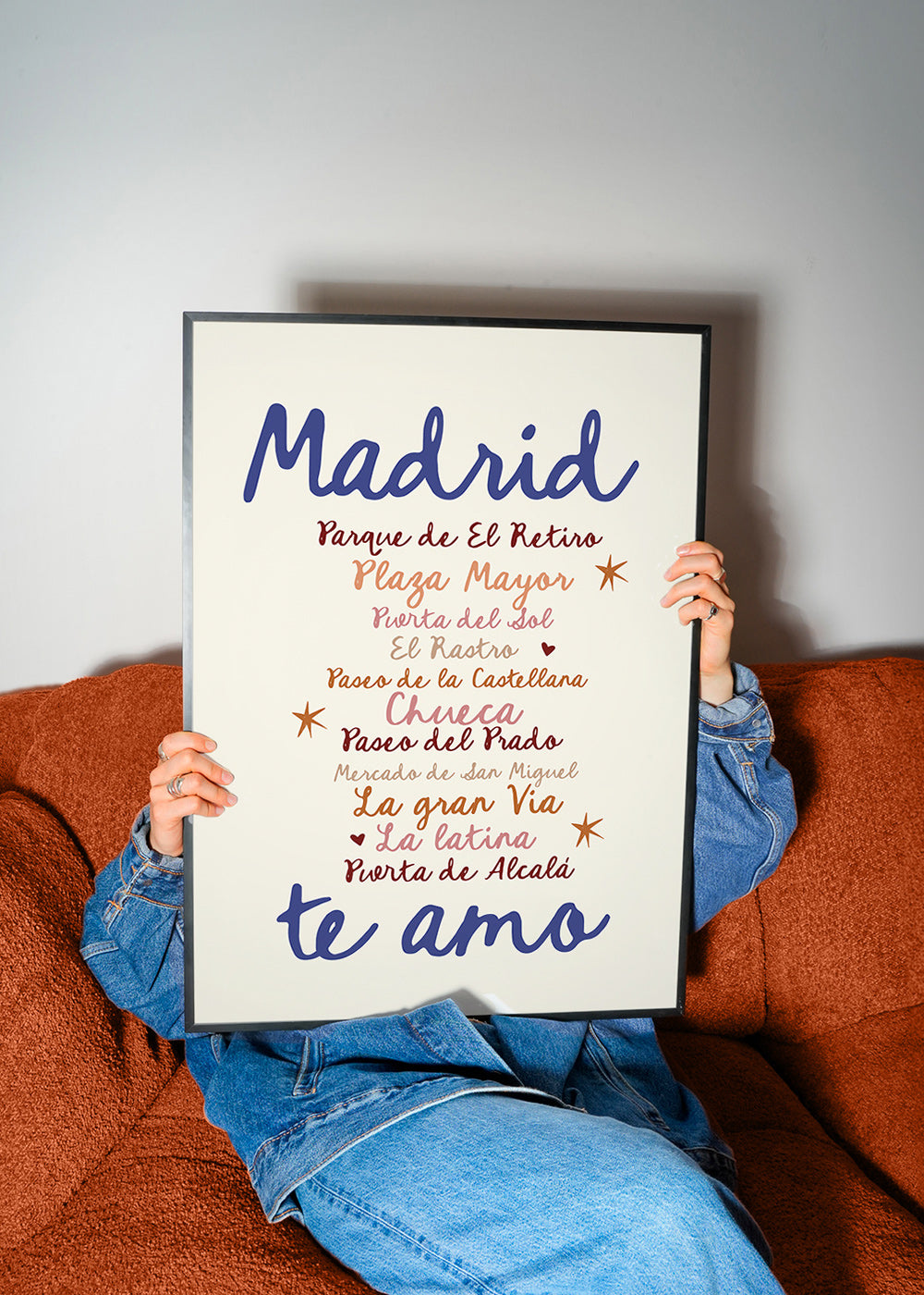 Reiseposter Madrid markante Typografie