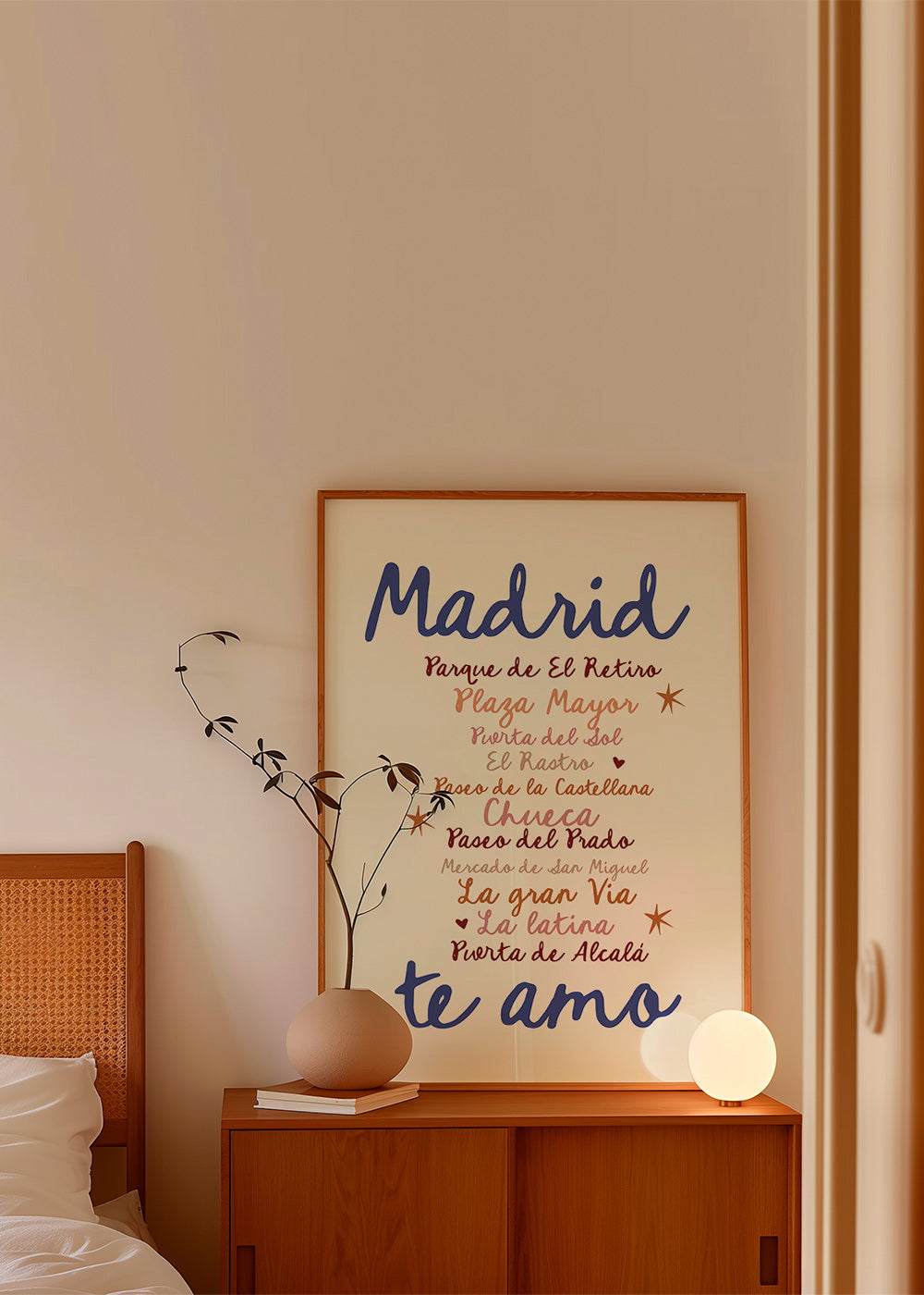 Reiseposter Madrid markante Typografie