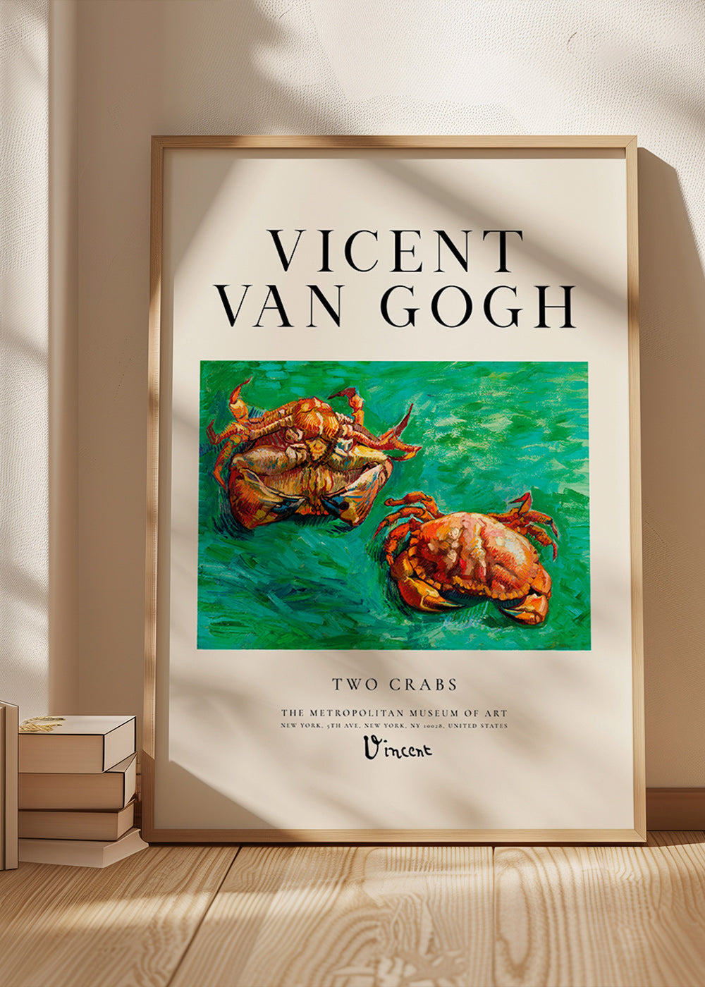 Two Crabs von Van Gogh — Krabben auf grünem Untergrund