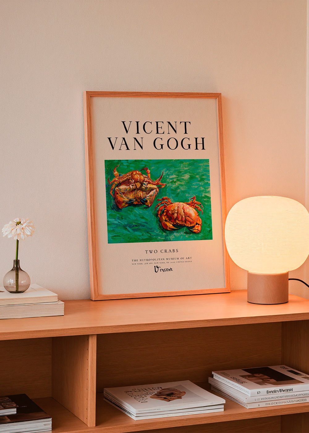 Two Crabs von Van Gogh — Krabben auf grünem Untergrund
