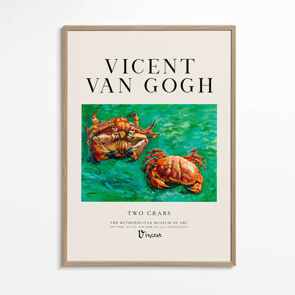Two Crabs von Van Gogh — Krabben auf grünem Untergrund