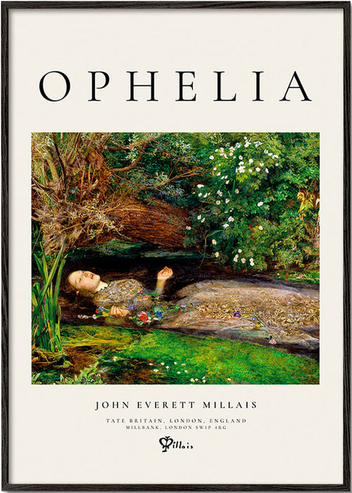 Botanischer Druck Ophelia im Wasser