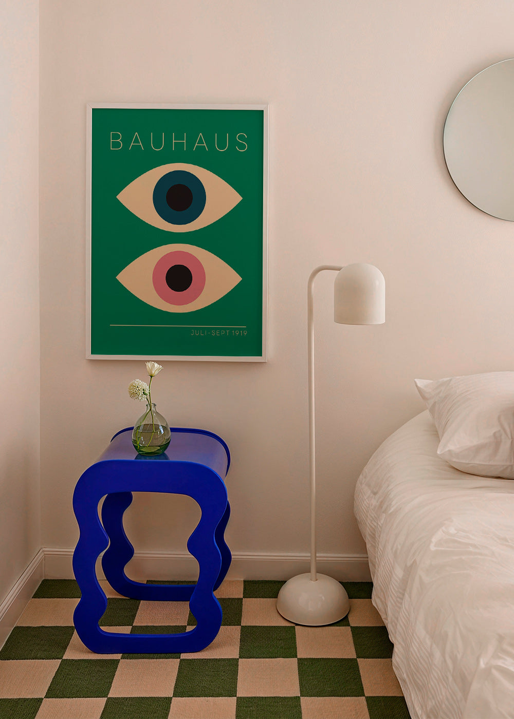 Geometrisches Bild Bauhaus doppelte Augen
