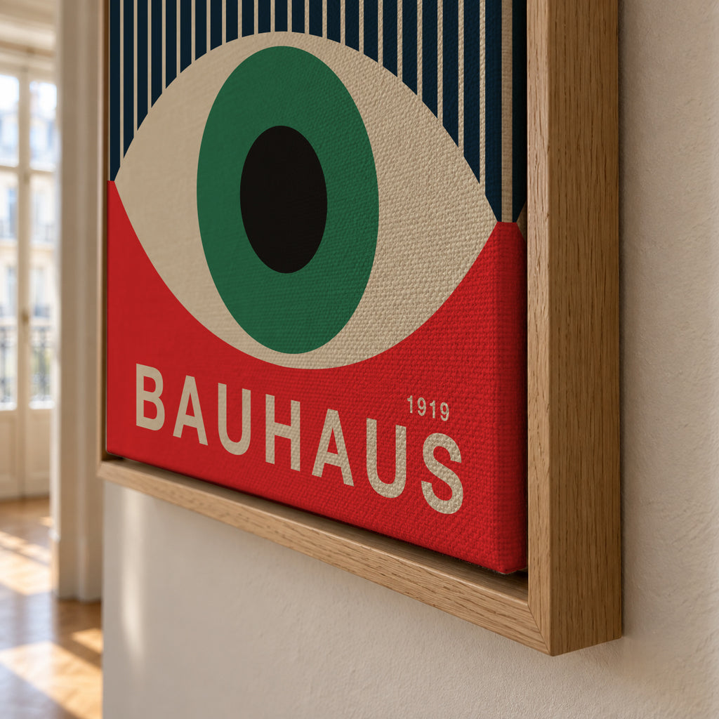 Bauhaur The Green Eye - Framed canvas detail