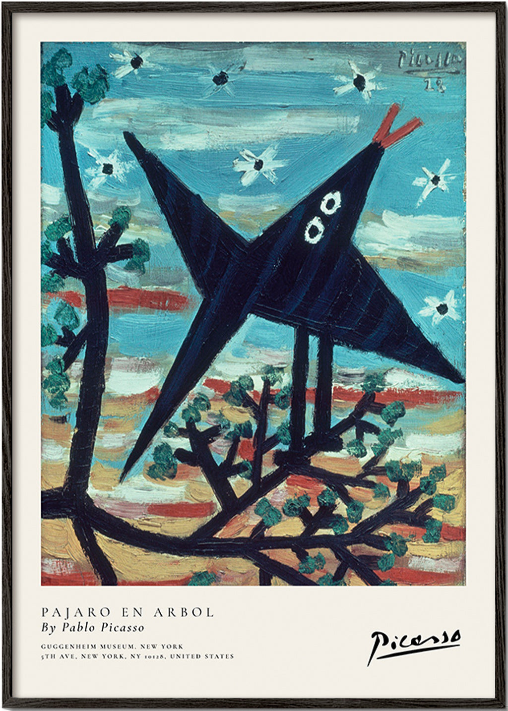 Kunstwerk Vogel im Ast