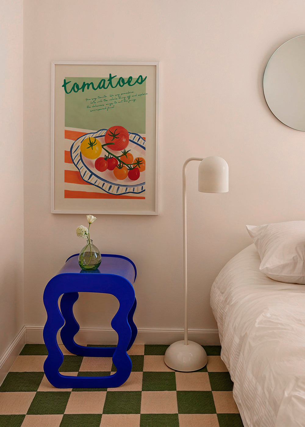 Küchenkunst mit illustrativen Tomaten