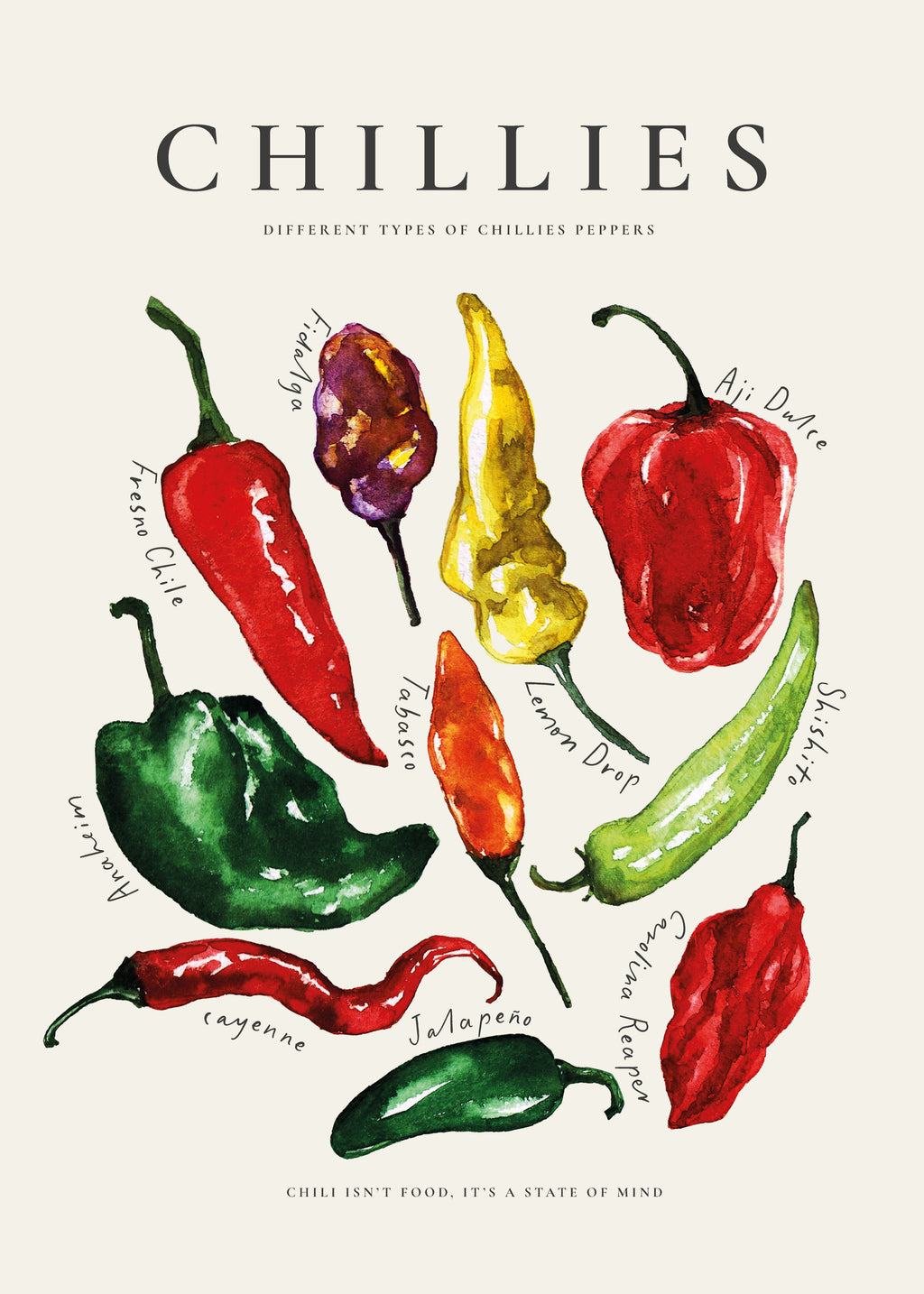 Chillies - Unframed art print