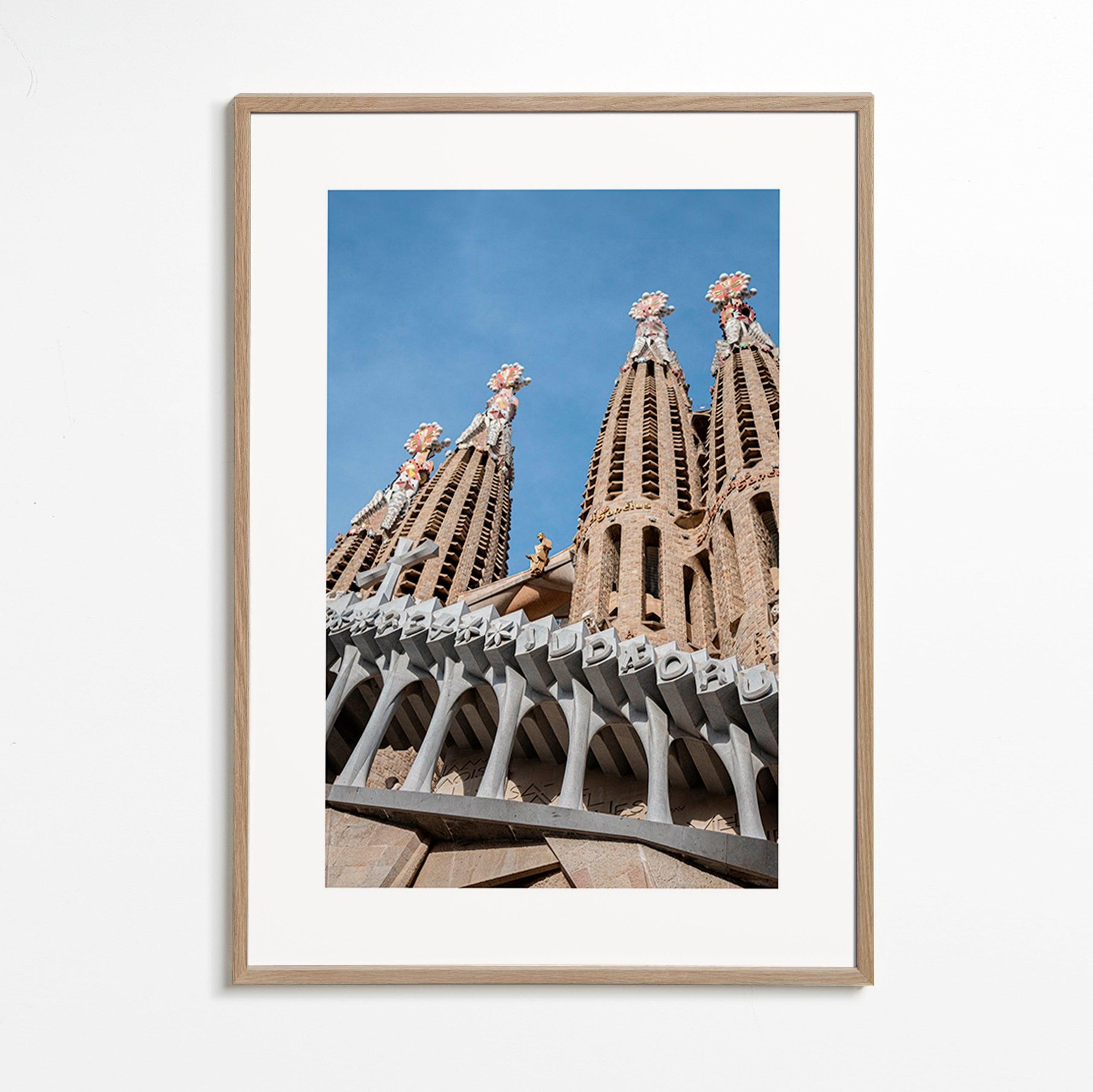 Städtebild Sagrada Família Fassade vertikal