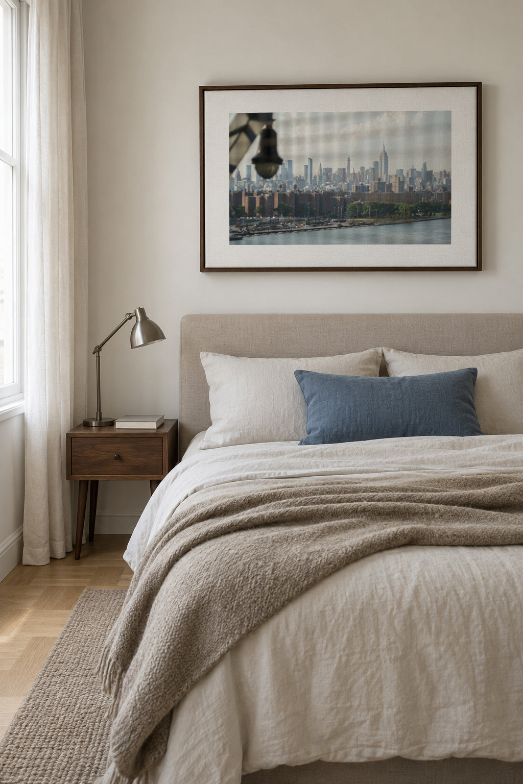 Manhattan Window - Framed canvas in an interior