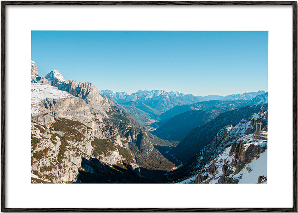 Landschaftsfotografie einer verschneiten Berglandschaft