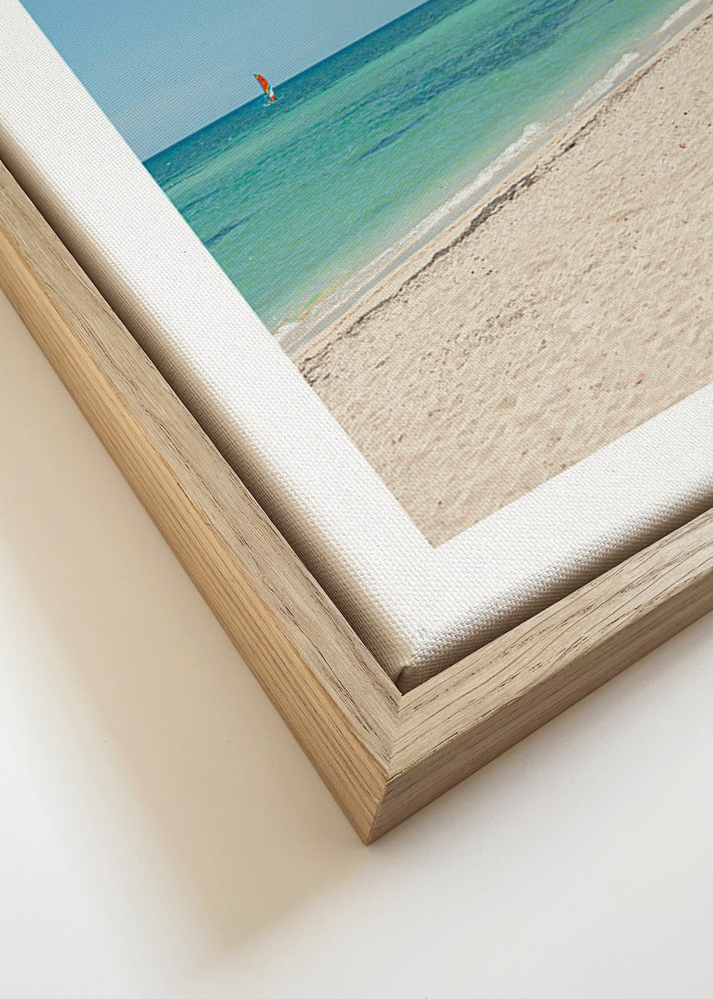 Landschaftsbild: karibischer Strand mit Palme