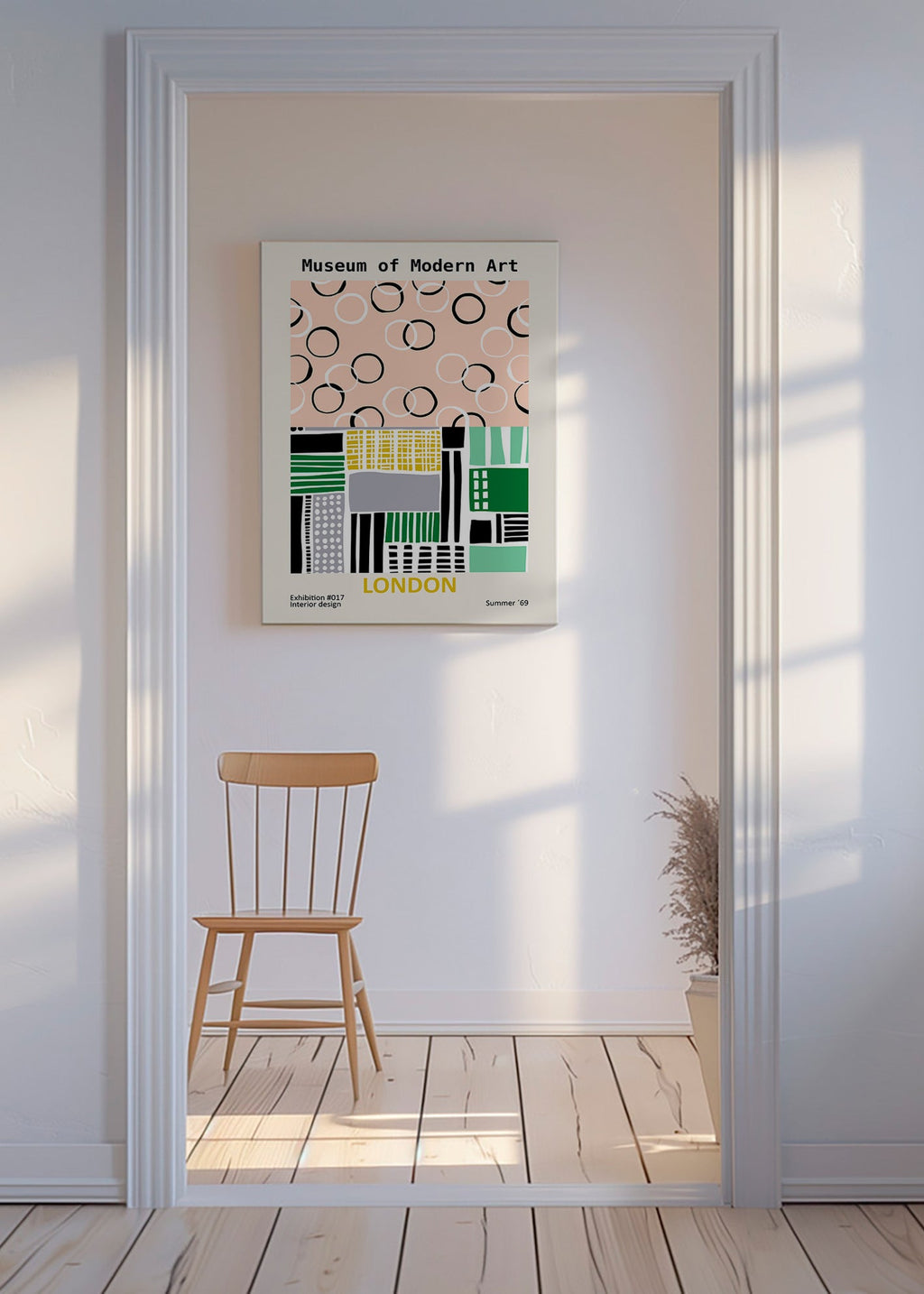 Cuadro de ciudades con póster tipográfico de Londres – Canvas