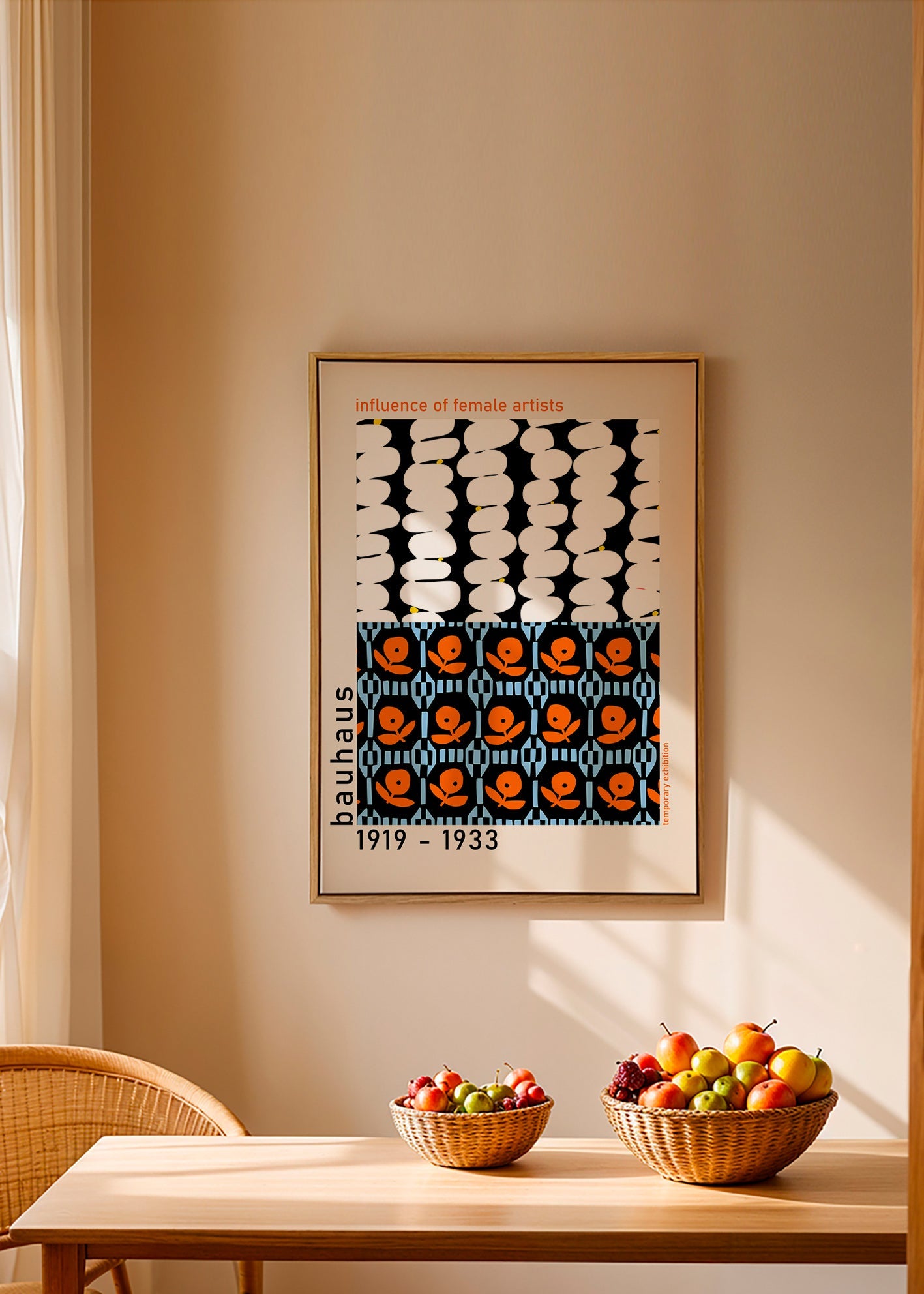 Cuadro vintage Bauhaus con patrones geométricos – Canvas2