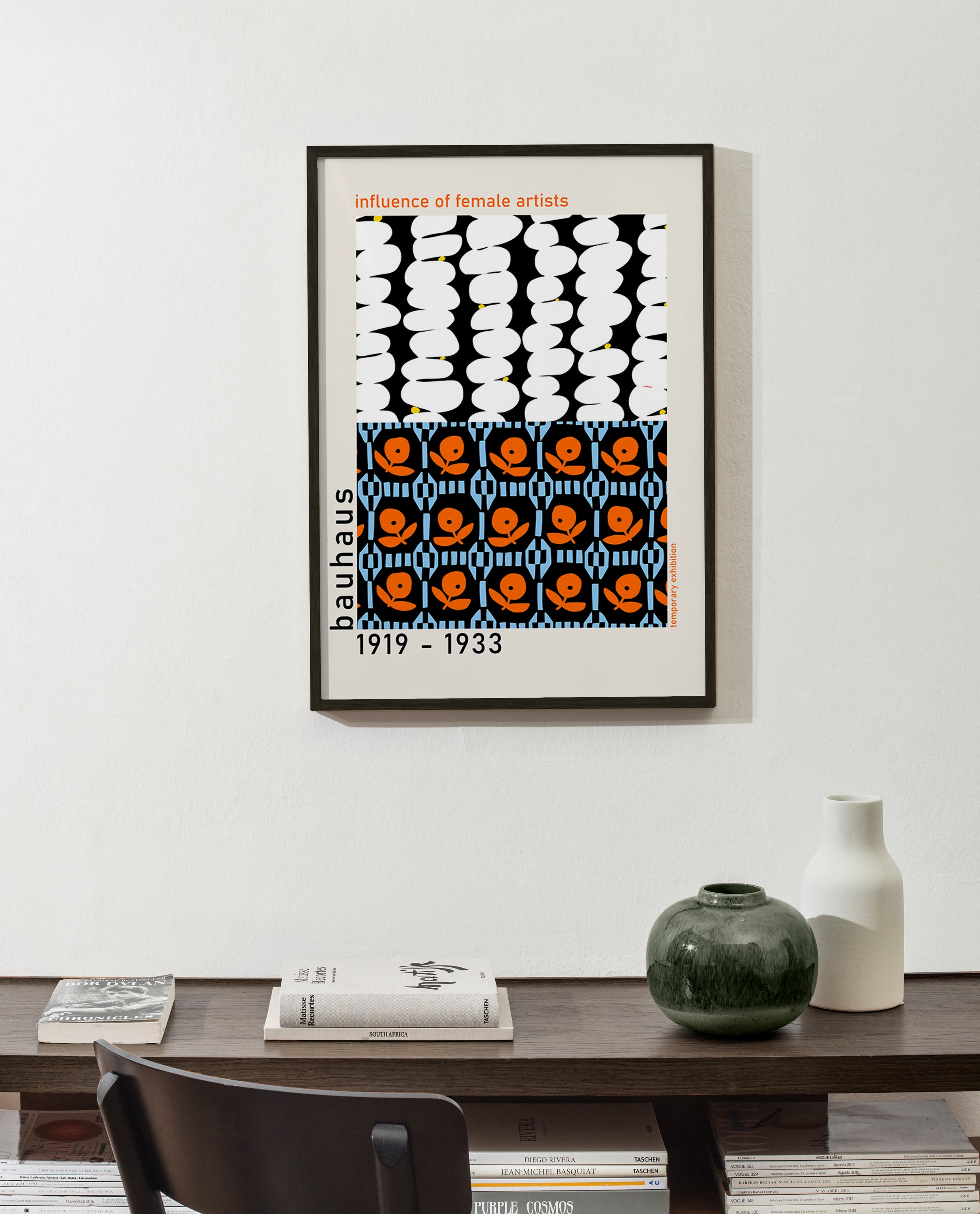 Cuadro vintage Bauhaus con patrones geométricos – Product2