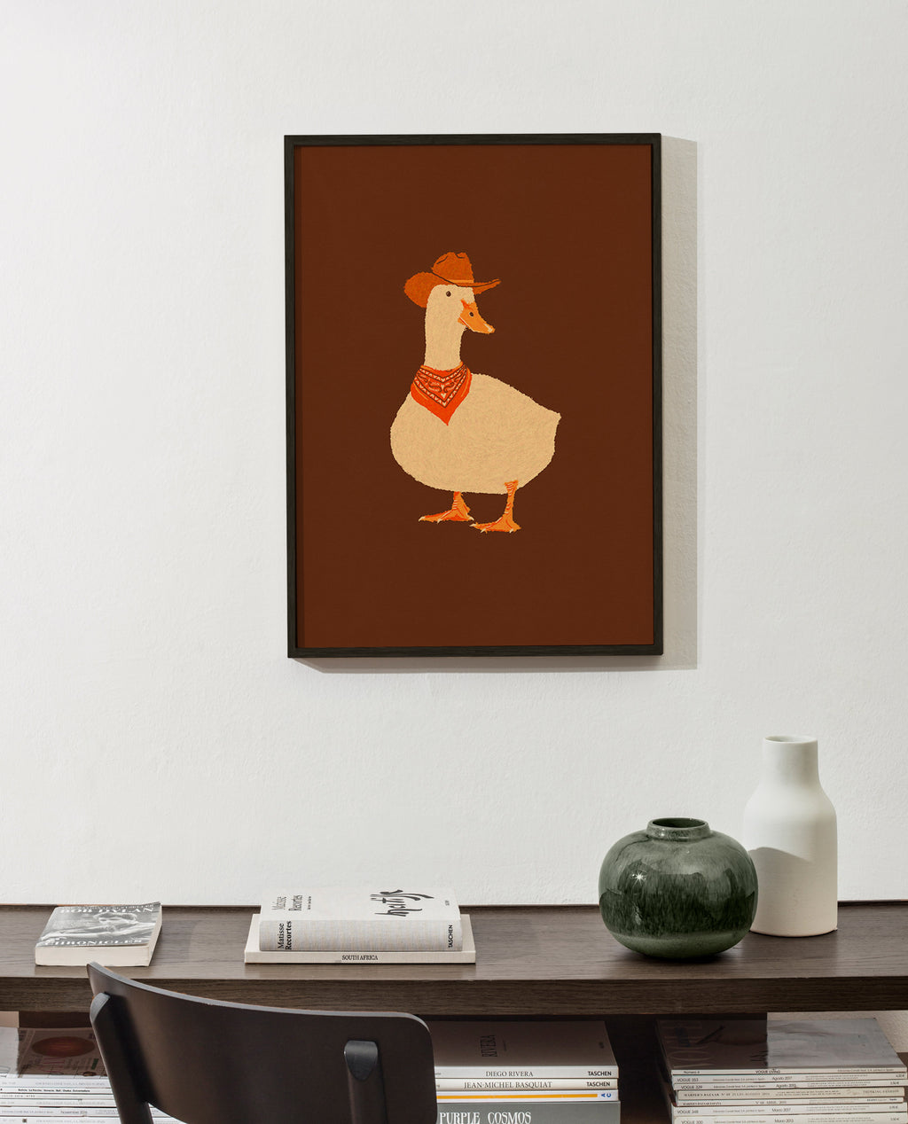 Cuadro pato vaquero ilustrado – Product2