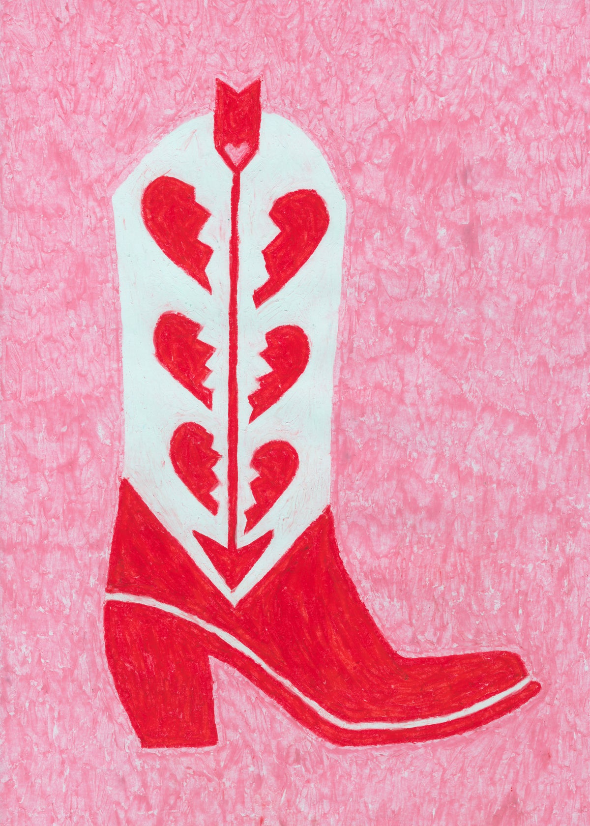 Heartbreak Heels - Unframed art print