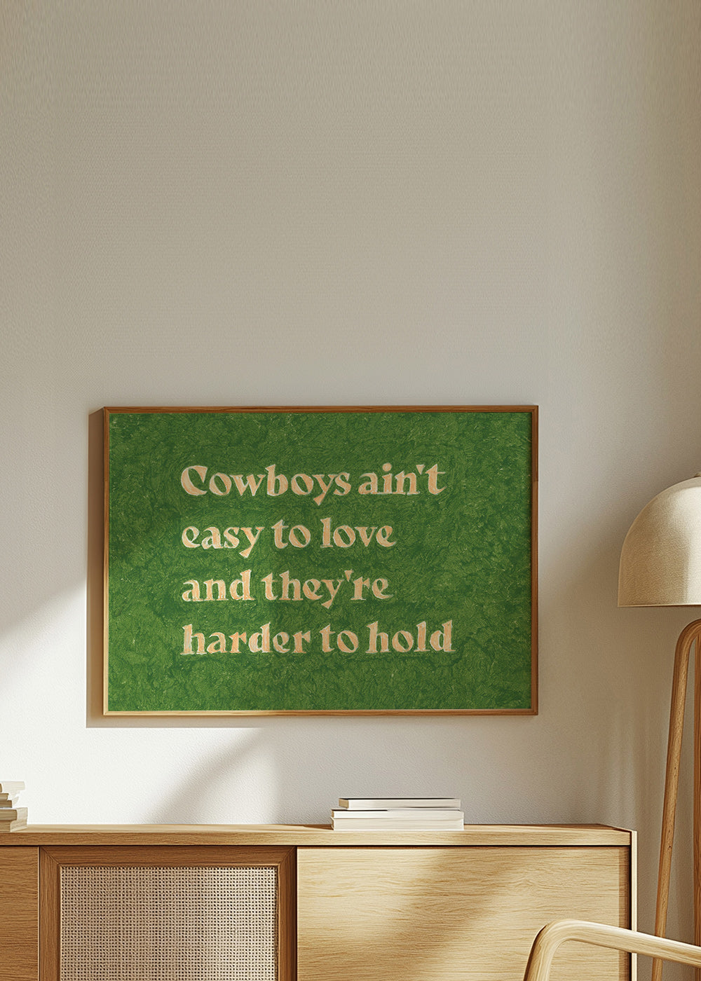 Cuadro vintage con tipografía y cita country – Product3