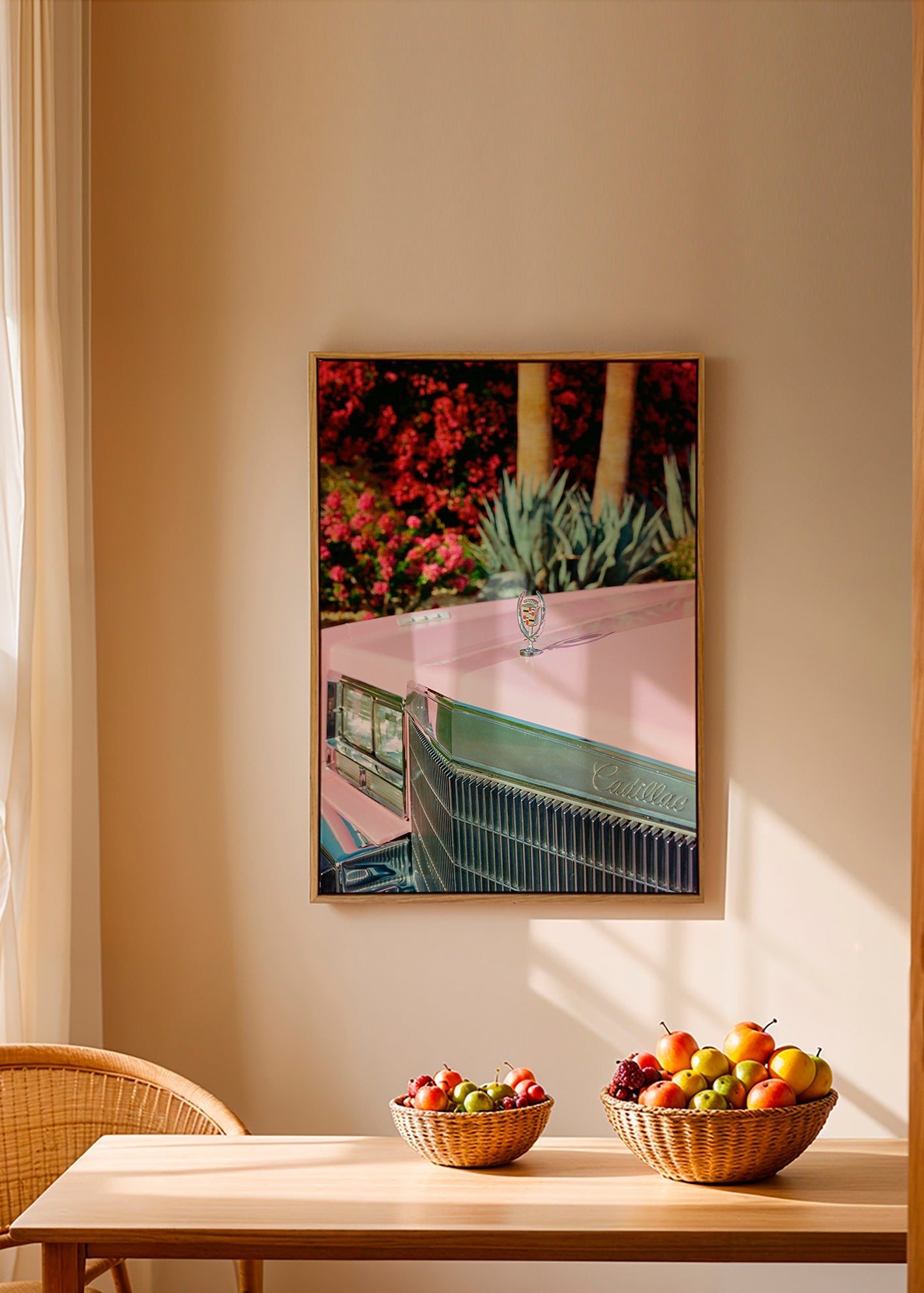 Cuadro vintage Cadillac rosa – Canvas2