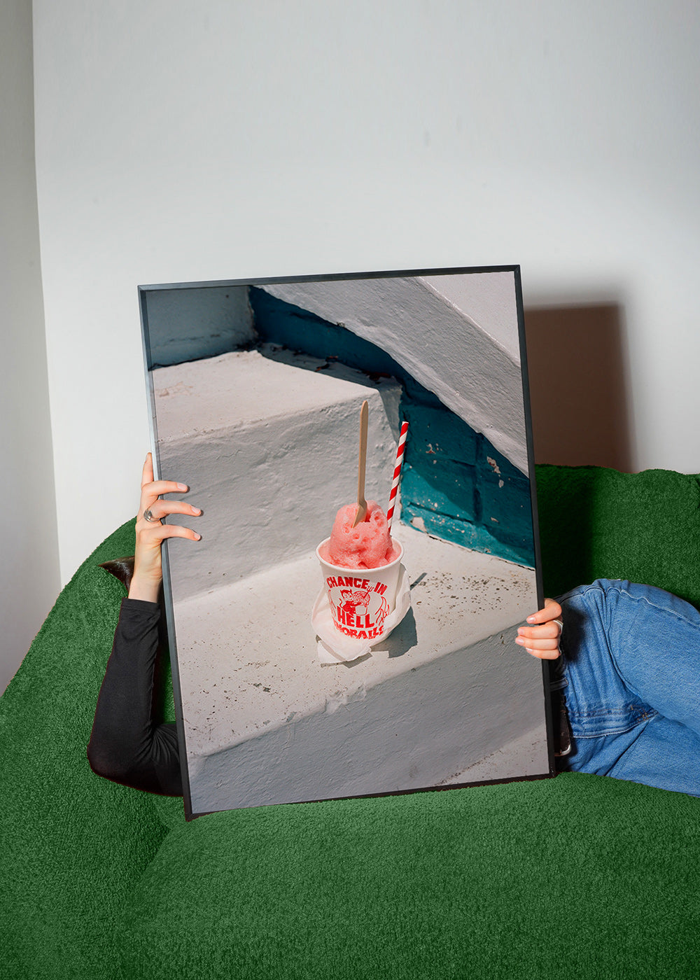 Cuadro de cocina con granizado rosa en escalera – Product2