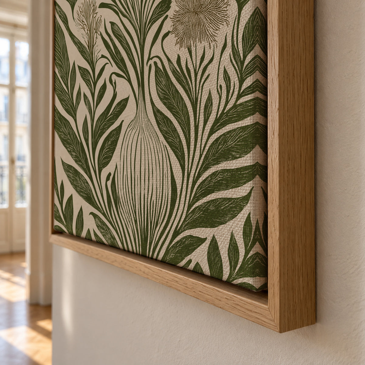 Nouveau Nature - Framed canvas detail