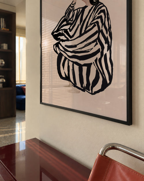 Female Figure 1 - Framed poster in an interior