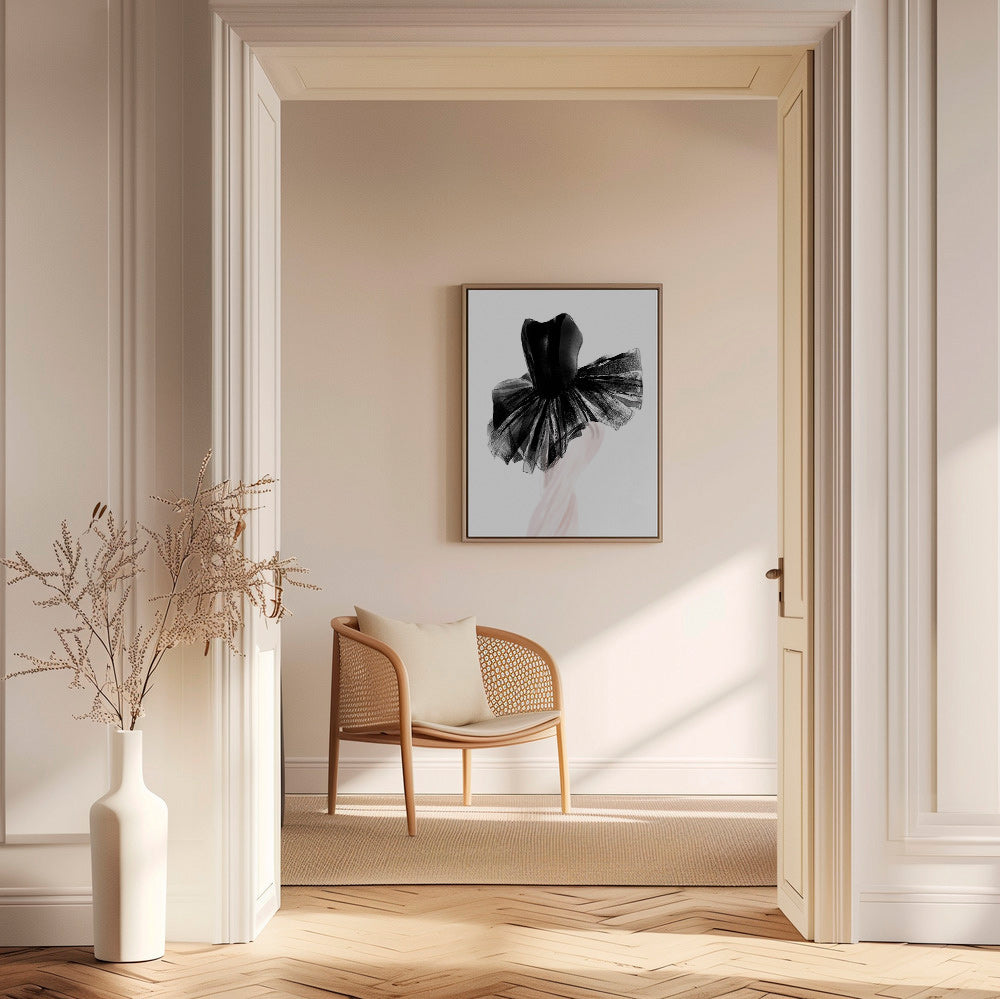 Fotografía de bailarina en tutu negro – Canvas1