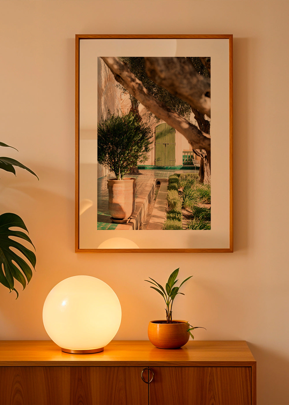 Lámina botánica de patio mediterráneo – Product2