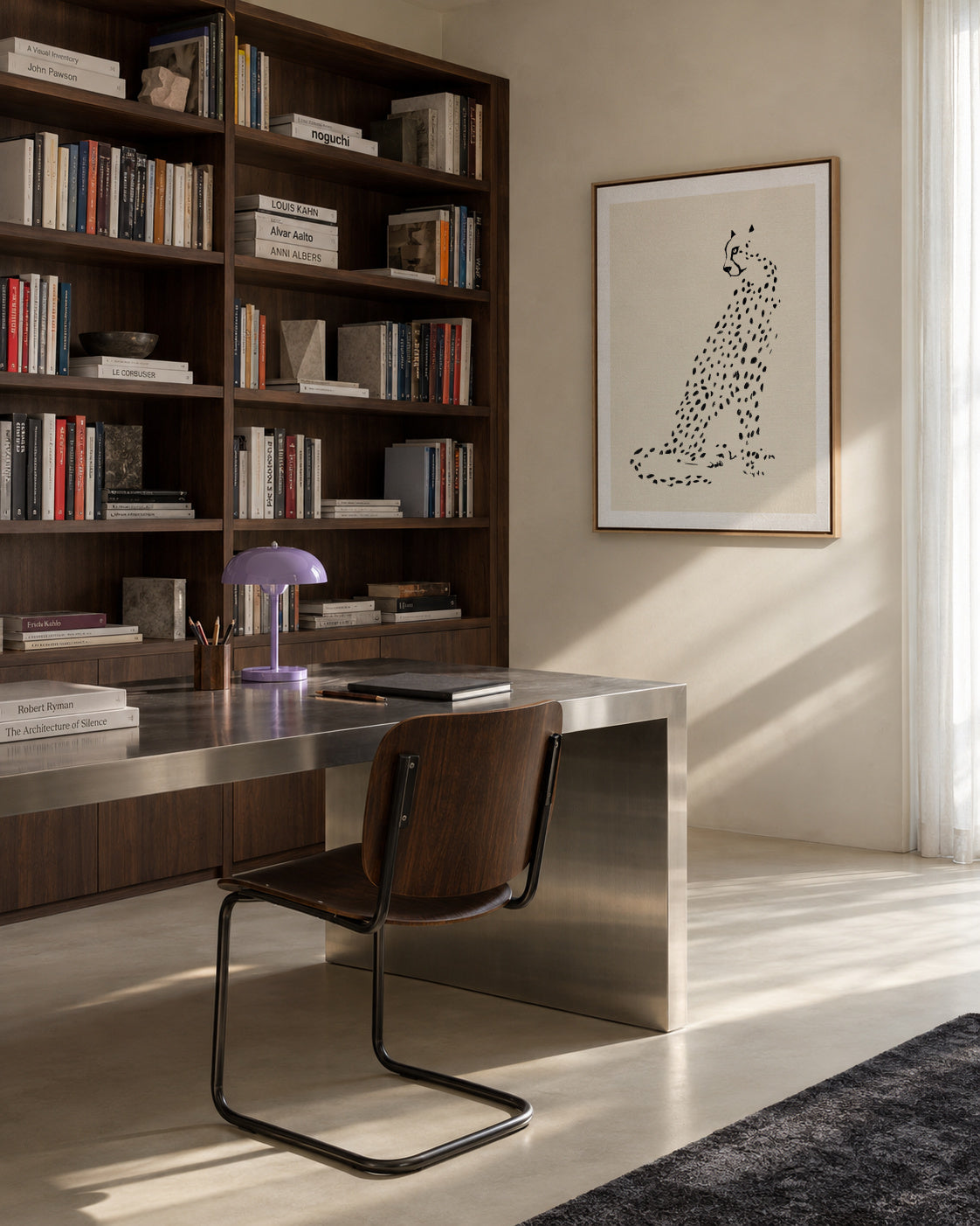 Pandc Leopard - Framed canvas in an interior