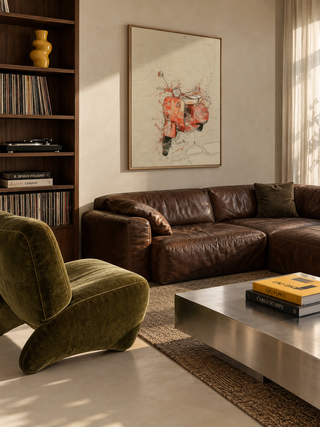 vespa - Framed canvas in an interior