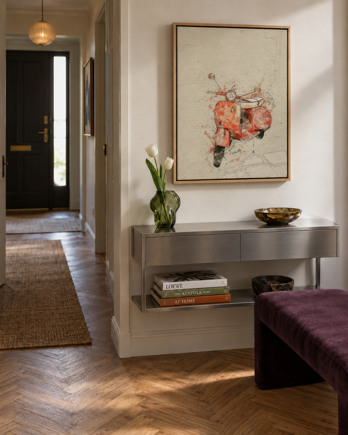 vespa - Framed canvas in an interior