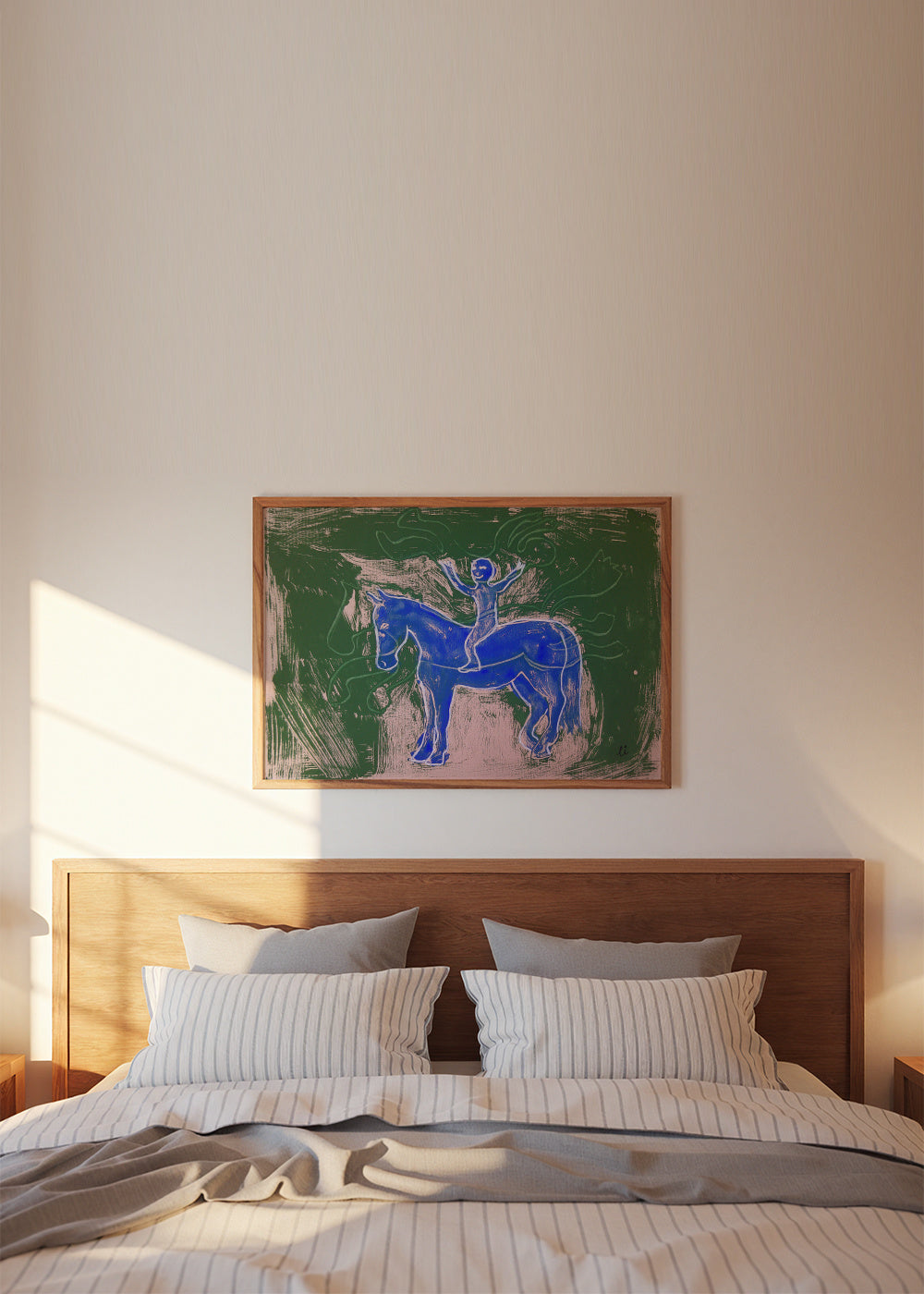 Childhood Memories II - Framed poster in an interior