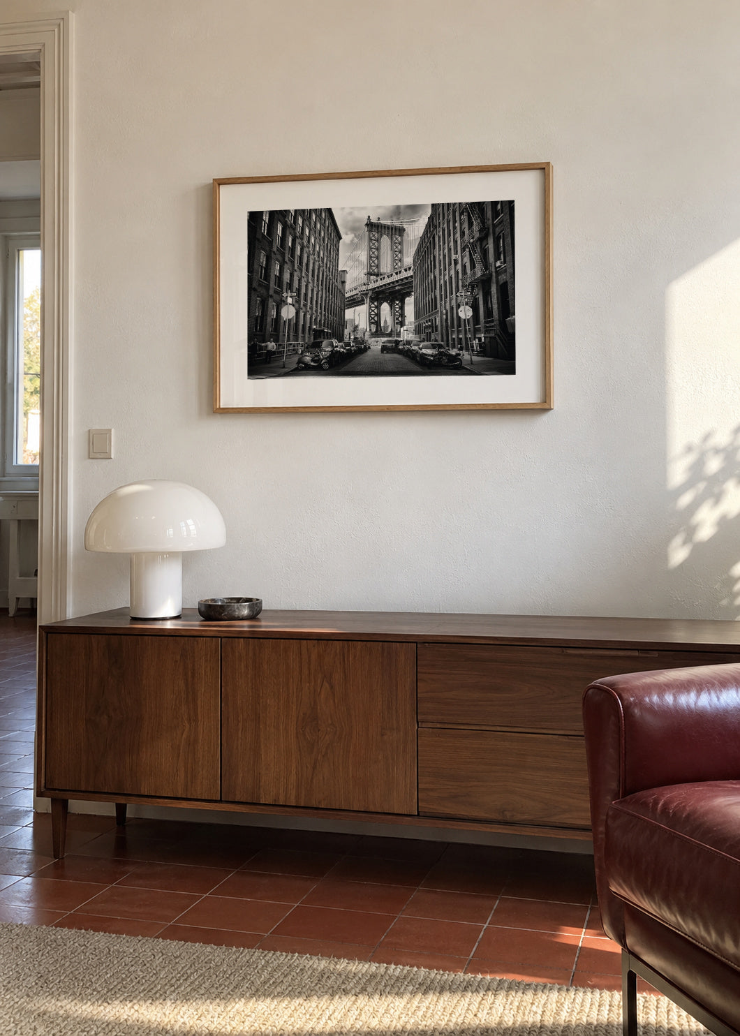 In America - Framed poster in an interior