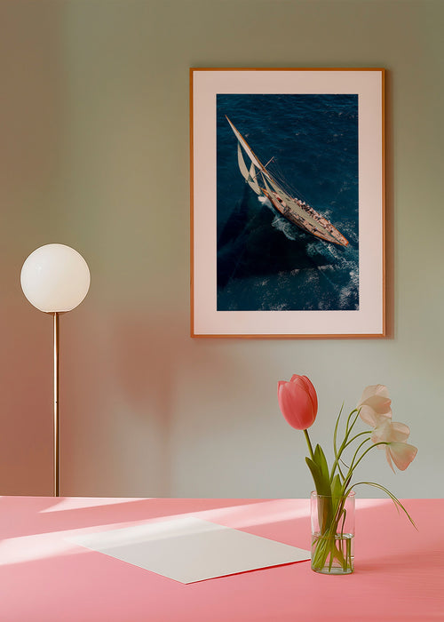 Fotografía de velero clásico en regata – Product1