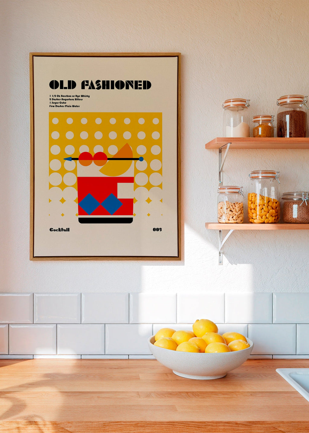 Cuadro de cocina Old Fashioned estilo Bauhaus – Canvas1