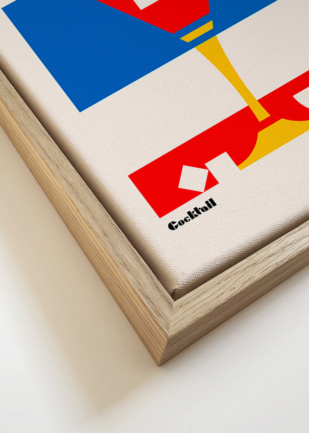 Cuadro de cocina Cosmopolitan geométrico – Canvas detail